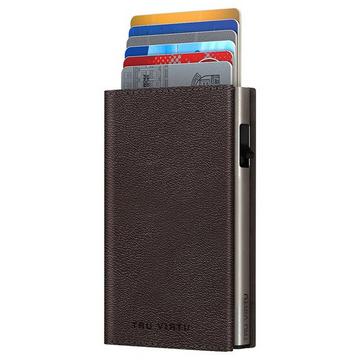 Wallet CLICK & SLIDE Sleek Nappa, silber