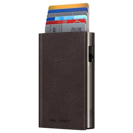 AVIATOR Wallet CLICK & SLIDE Sleek Nappa, silber  