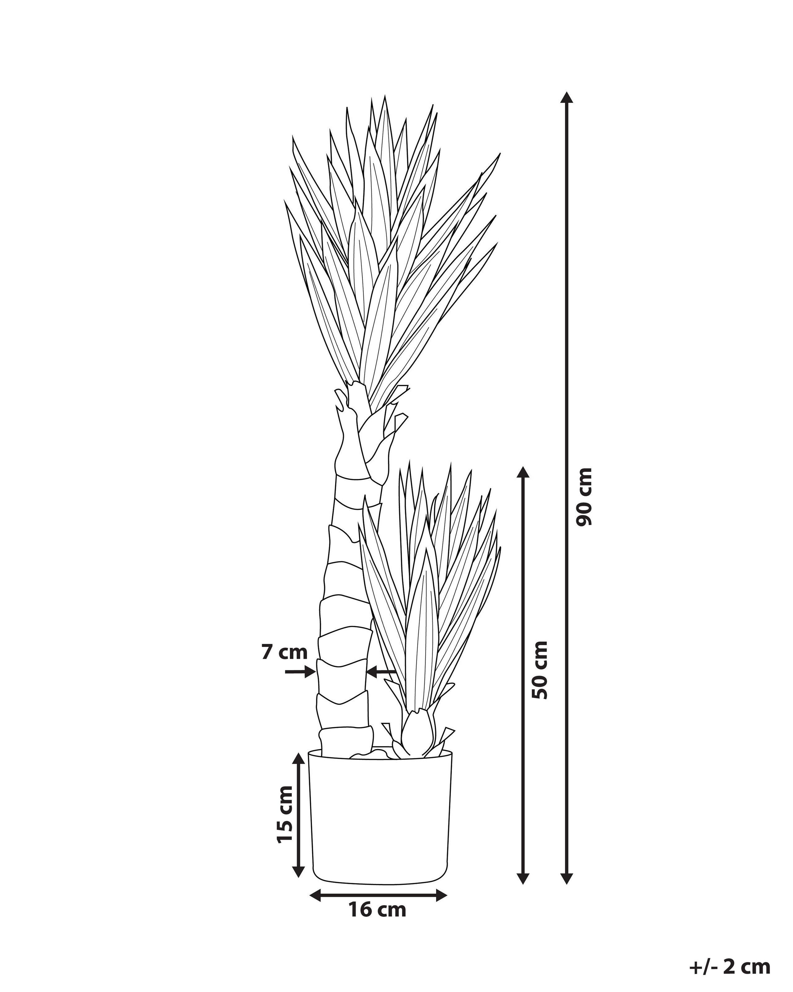 Beliani Pianta artificiale en Materiale sintetico Moderno YUCCA  