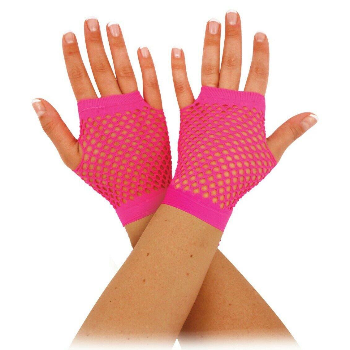 Image of Fingerlose Handschuhe Pink