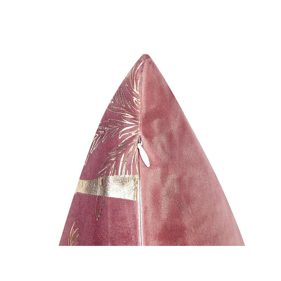 Beliani Dekokissen 2er Set aus Samtstoff Modern CARANDAY  