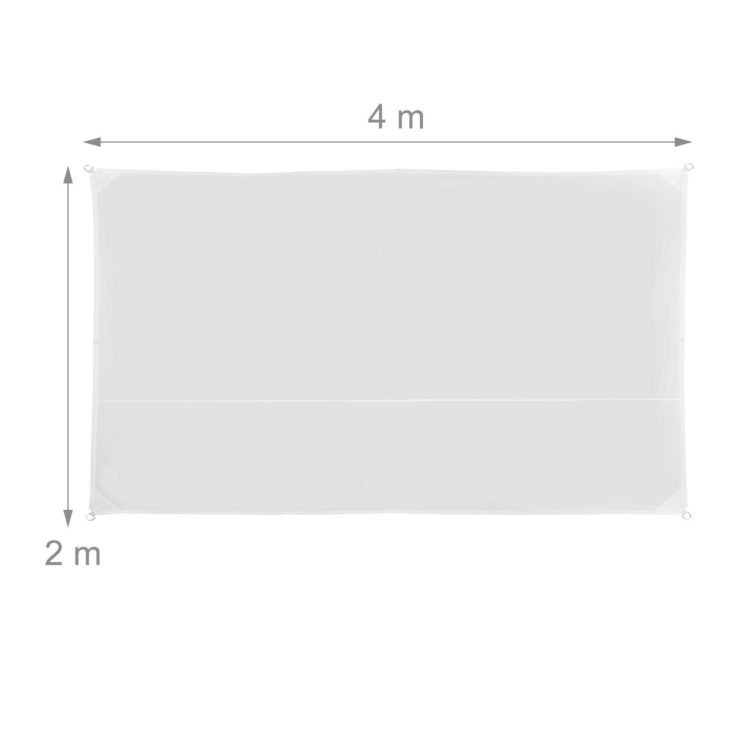 B2X Voile d'ombrage rectangulaire blanc  