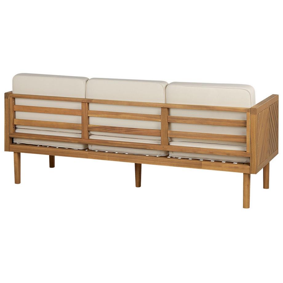 Beliani 3 Sitzer Sofa aus Akazienholz Klassisch BARATTI  