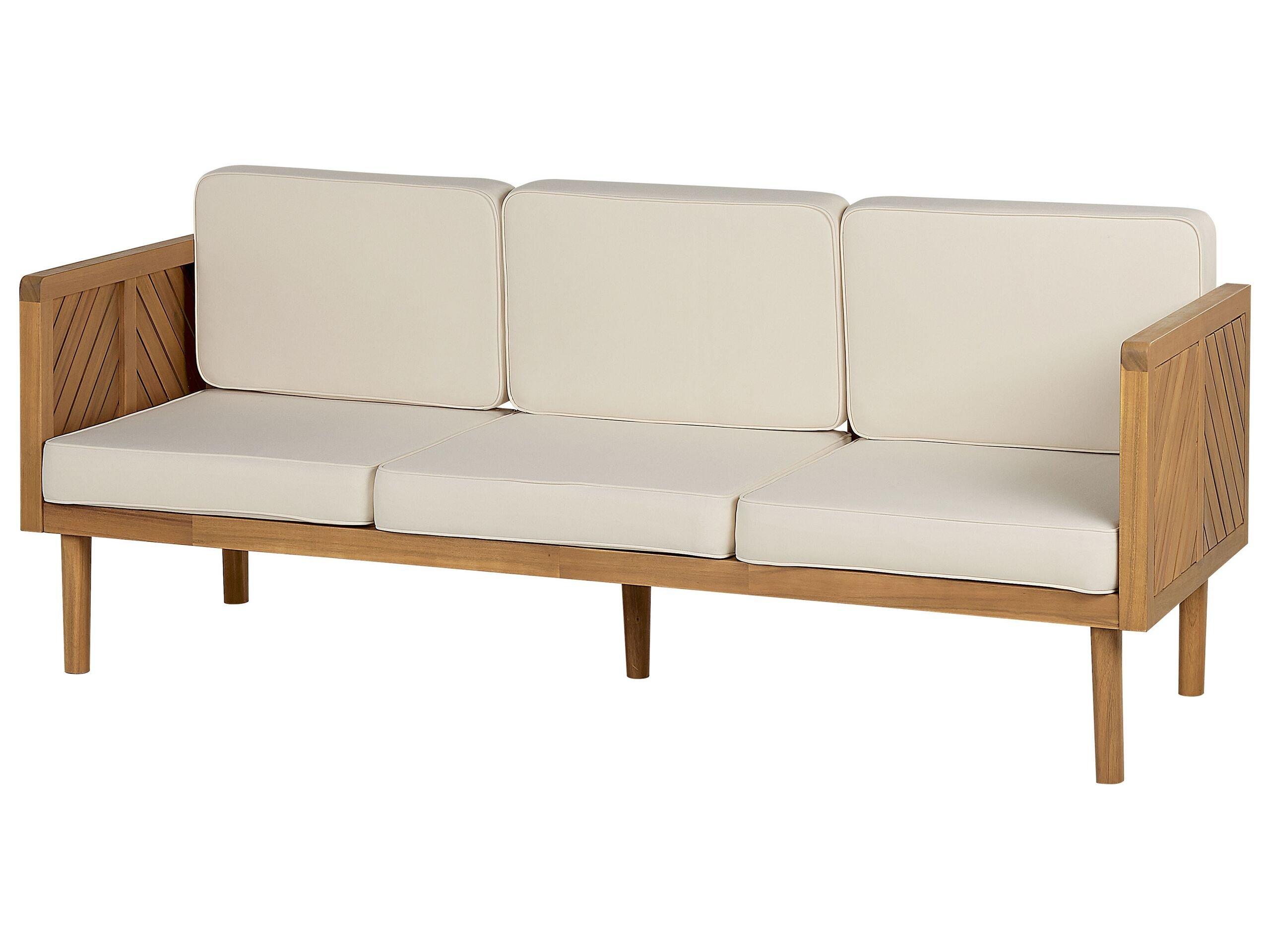 Beliani 3 Sitzer Sofa aus Akazienholz Klassisch BARATTI  