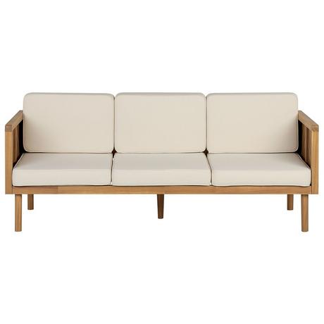 Beliani 3 Sitzer Sofa aus Akazienholz Klassisch BARATTI  