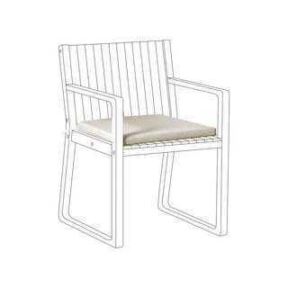 Beliani Coussin pour chaise de jardin en Polyester Moderne SASSARI PREMIUM  