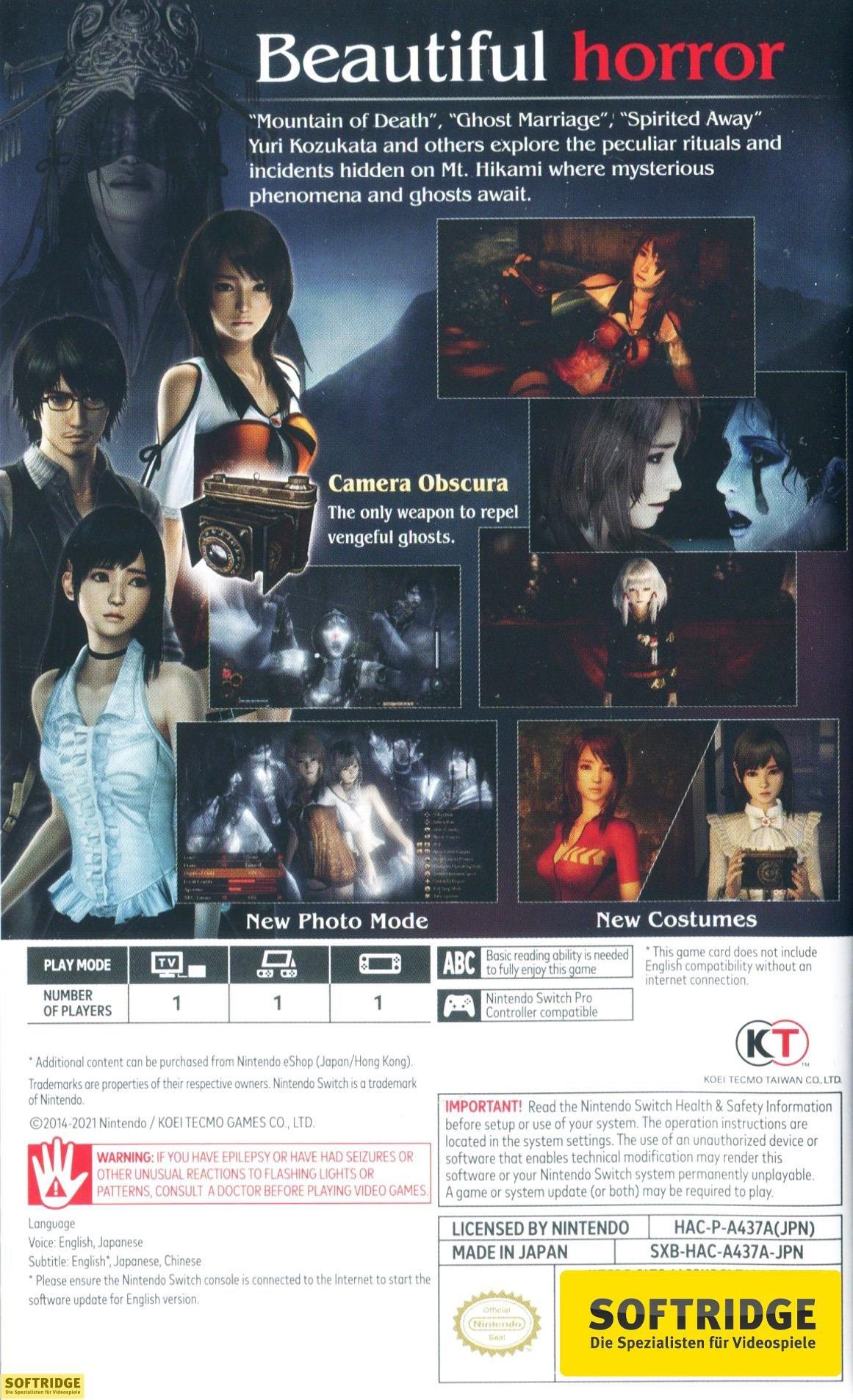 Koei Tecmo  Fatal Frame - Maiden of Black Water -JP- 