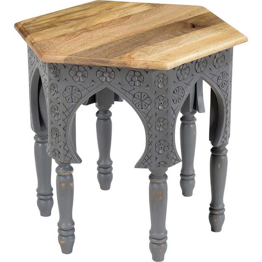 mutoni Beistelltisch Akola Mango natur 45x45  