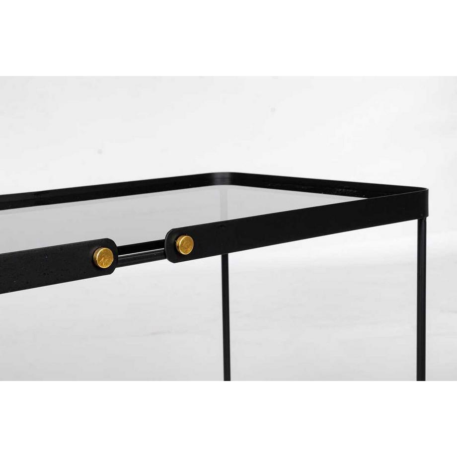 mutoni Table d&#039;appoint Zeina rectangulaire (lot de 2)  