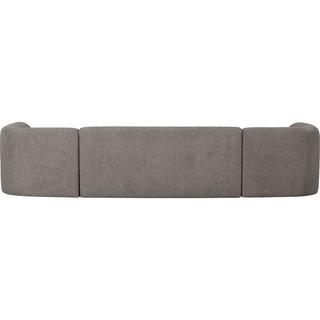 mutoni Canapé incliné en forme de U chenille gris chiné 339x225  