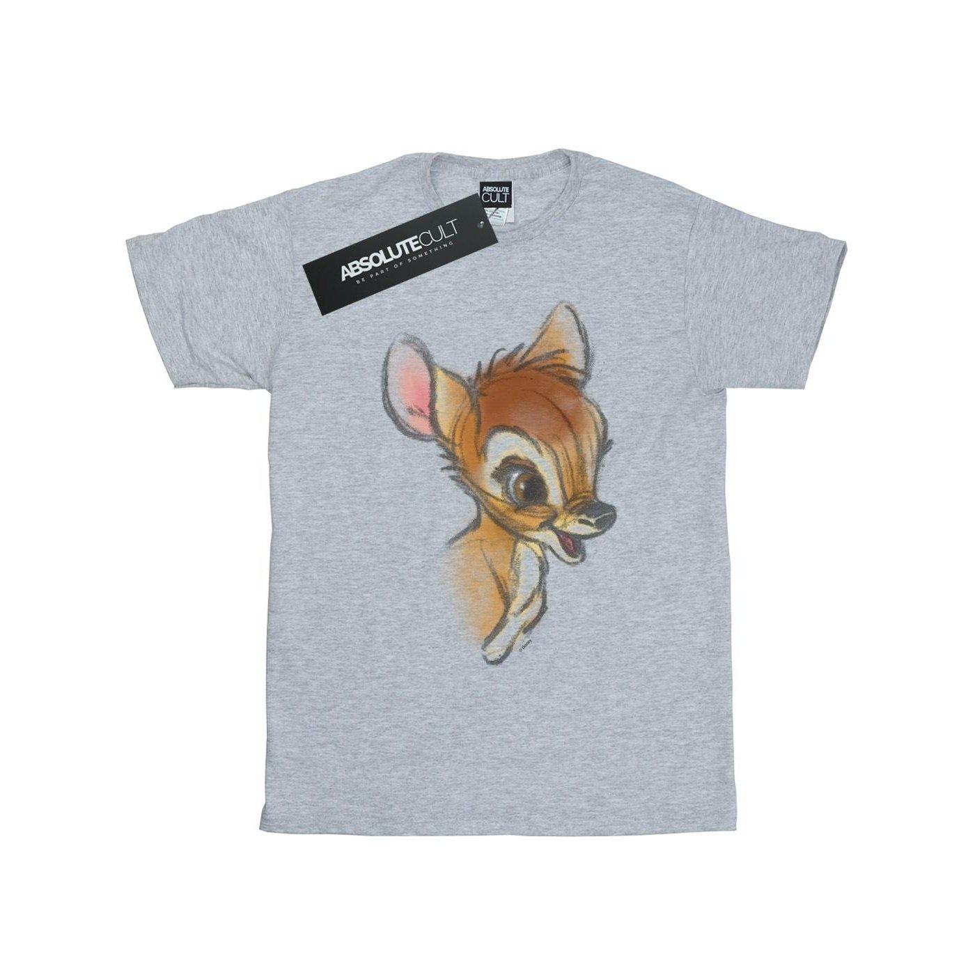 Image of Bambi Drawing Tshirt Unisex Grau 140/146