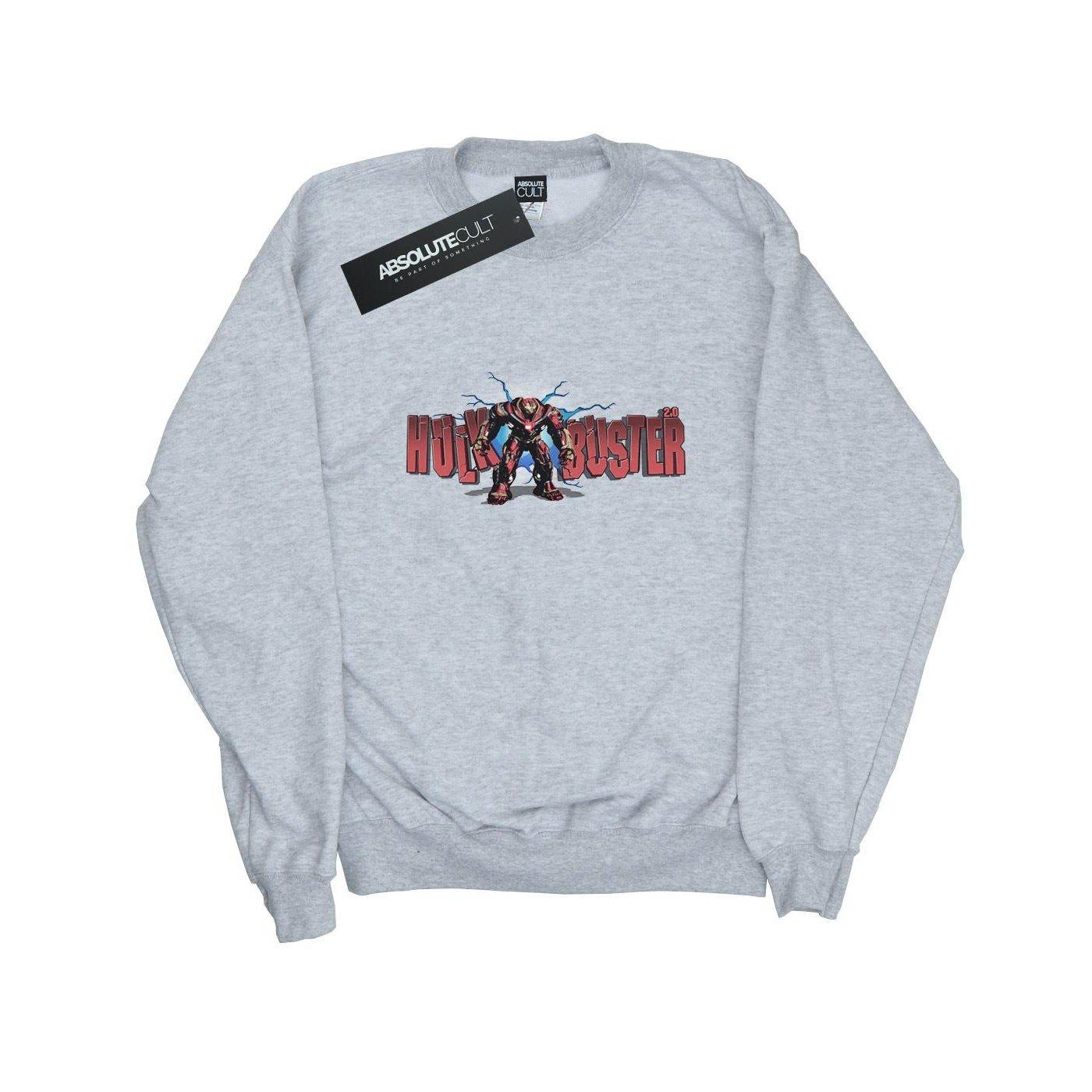 Image of Avengers Infinity War Hulkbuster 2.0 Sweatshirt Herren Grau S