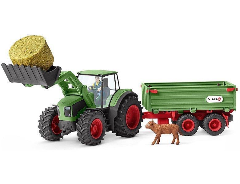 Image of Schleich Schleich Boerderij - Tractor Met Aanhangwagen - Prijs 42379