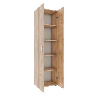 VCM Büroschrank mit 5 Fächern | moderner Aktenschrank mit Drehtüren | Maße ca. H. 178 x B. 49 x T. 34 cm – Ulas 5-Fach  