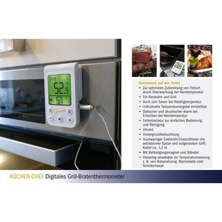 TFA Dostmann  Termometro per Grill Controllo della temperatura, Cavo sensore Frittura, Cibo 