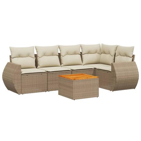 VidaXL Garten sofagarnitur poly-rattan  