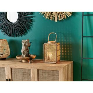 Beliani  Laterne aus PE Rattan Boho BANTUL 