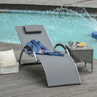 Outsunny Chaises longues de jardin  