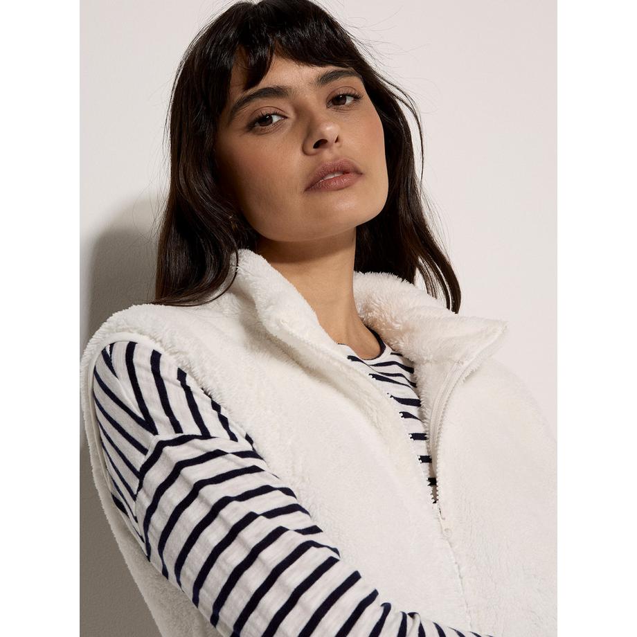 APRICOT Gilet in pile con cerniera intera  