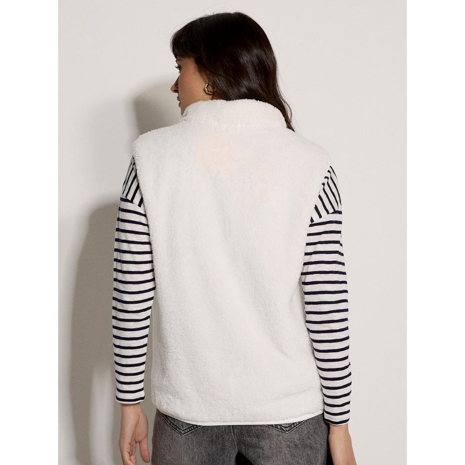 APRICOT Gilet in pile con cerniera intera  