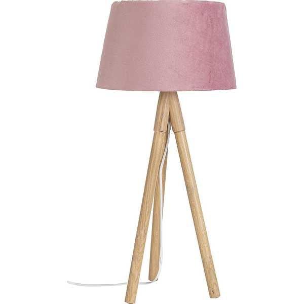 Image of Tischlampe Wallas Samt Rose 33x69 Tischlampe Wallas Samt Rose 33x69