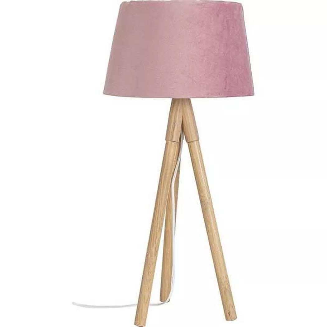 mutoni – Tischlampe Wallas Samt Rose 33×69, One Size, Rosa