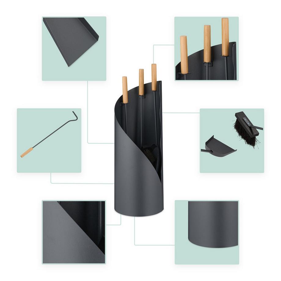 Northio  4-teiliges Herdset mit Ständer 