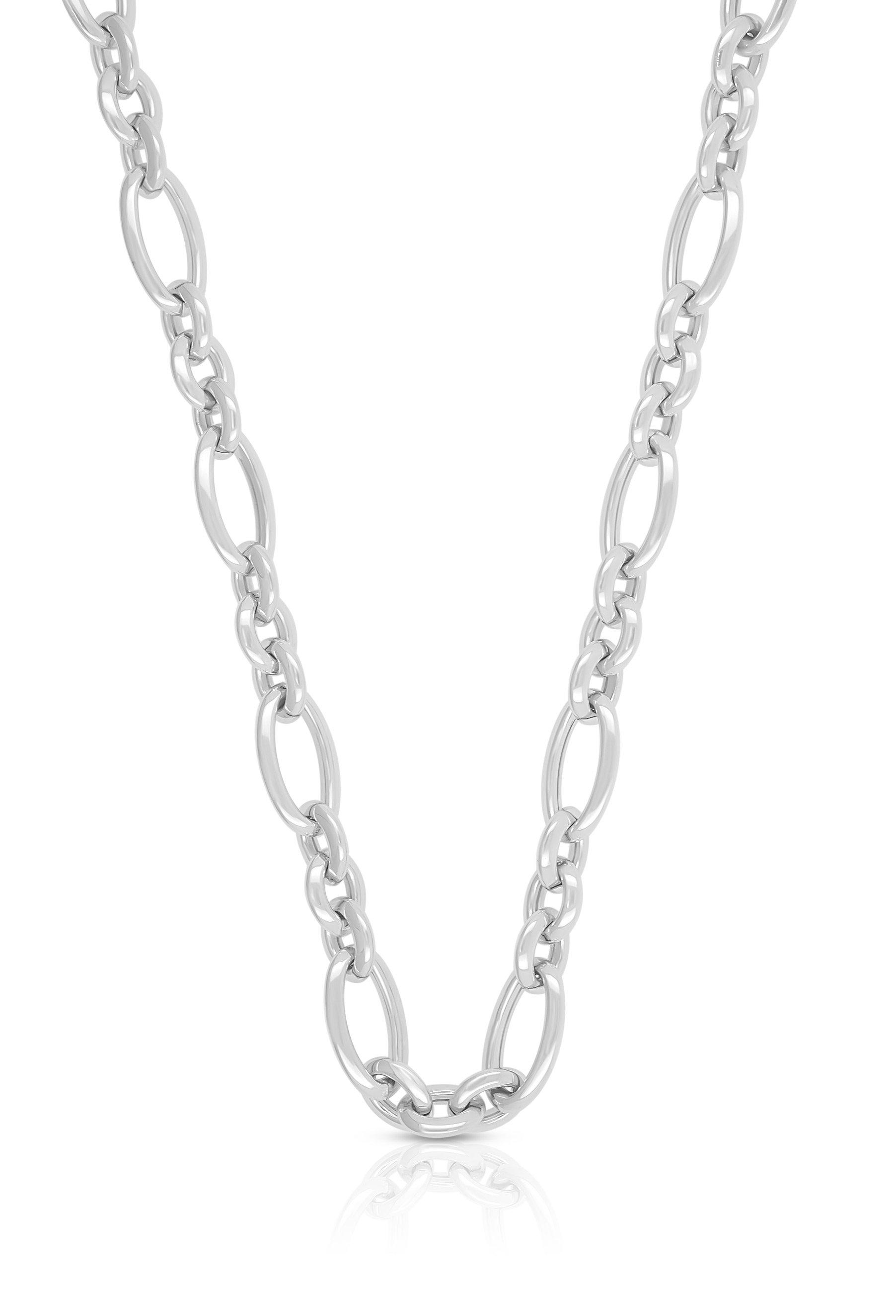 MUAU Schmuck  Collier fantaisie en or blanc 750, 6,5mm, 50cm 