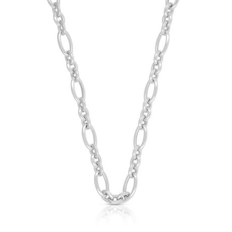 MUAU Schmuck  Collier fantaisie en or blanc 750, 6,5mm, 50cm 