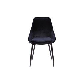 Vente-unique Stuhl 6erSet Samt es Metall MASURIE  