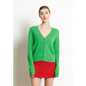 LILLY 7 Strickjacke mit V-Ausschnitt, tailliert - 100% Kaschmir