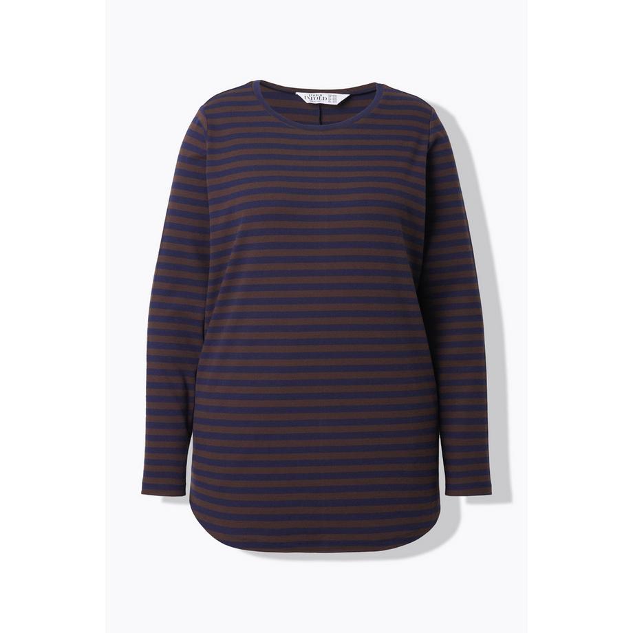 Studio Untold Ringelshirt Wide Shape Rippjersey Langarm  