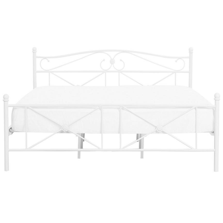 Beliani Letto con rete a doghe en Acciaio Classico RODEZ  