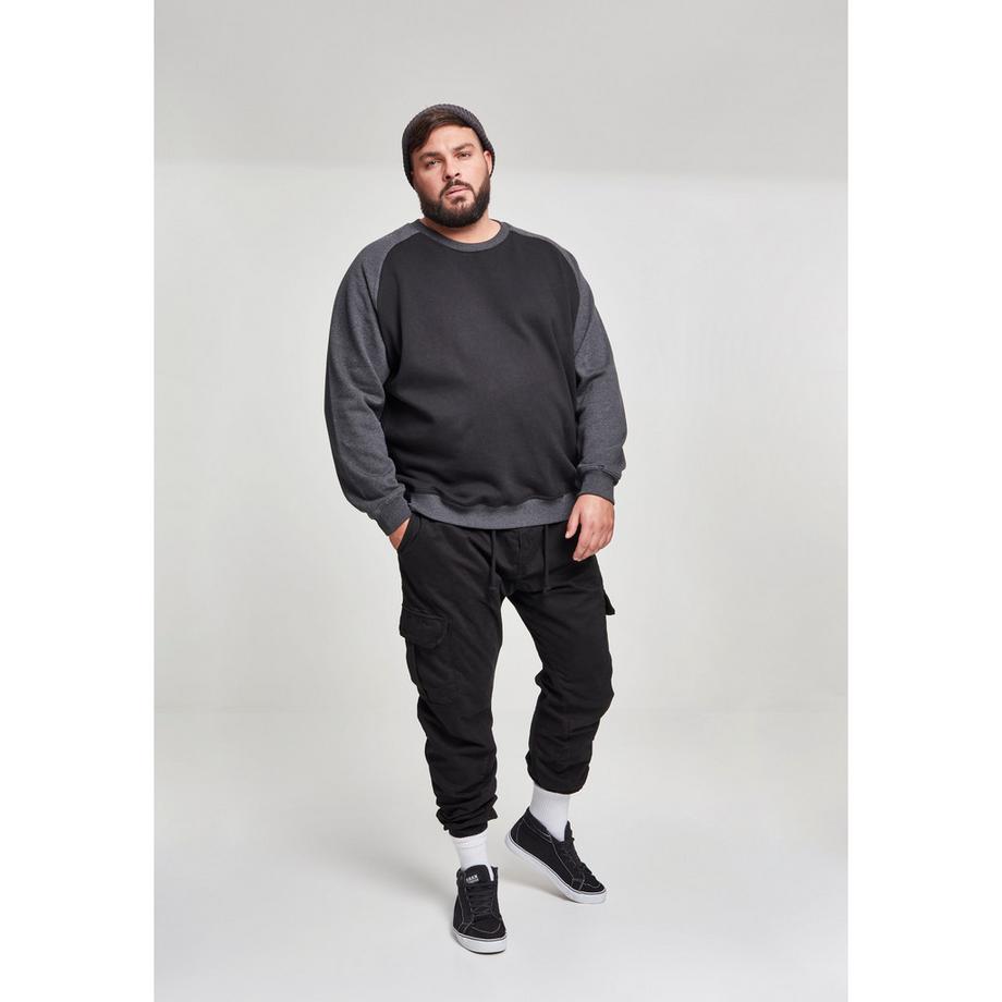 URBAN CLASSICS t-shirt taglie grandi urban classic 2-tone raglan  