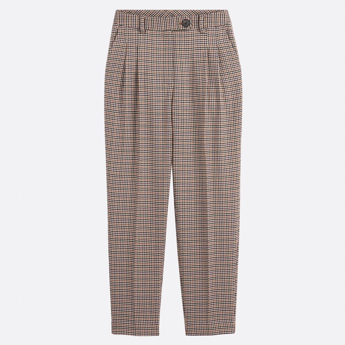 La Redoute Collections Pantalon Slim Fit Cigarette Carreaux  