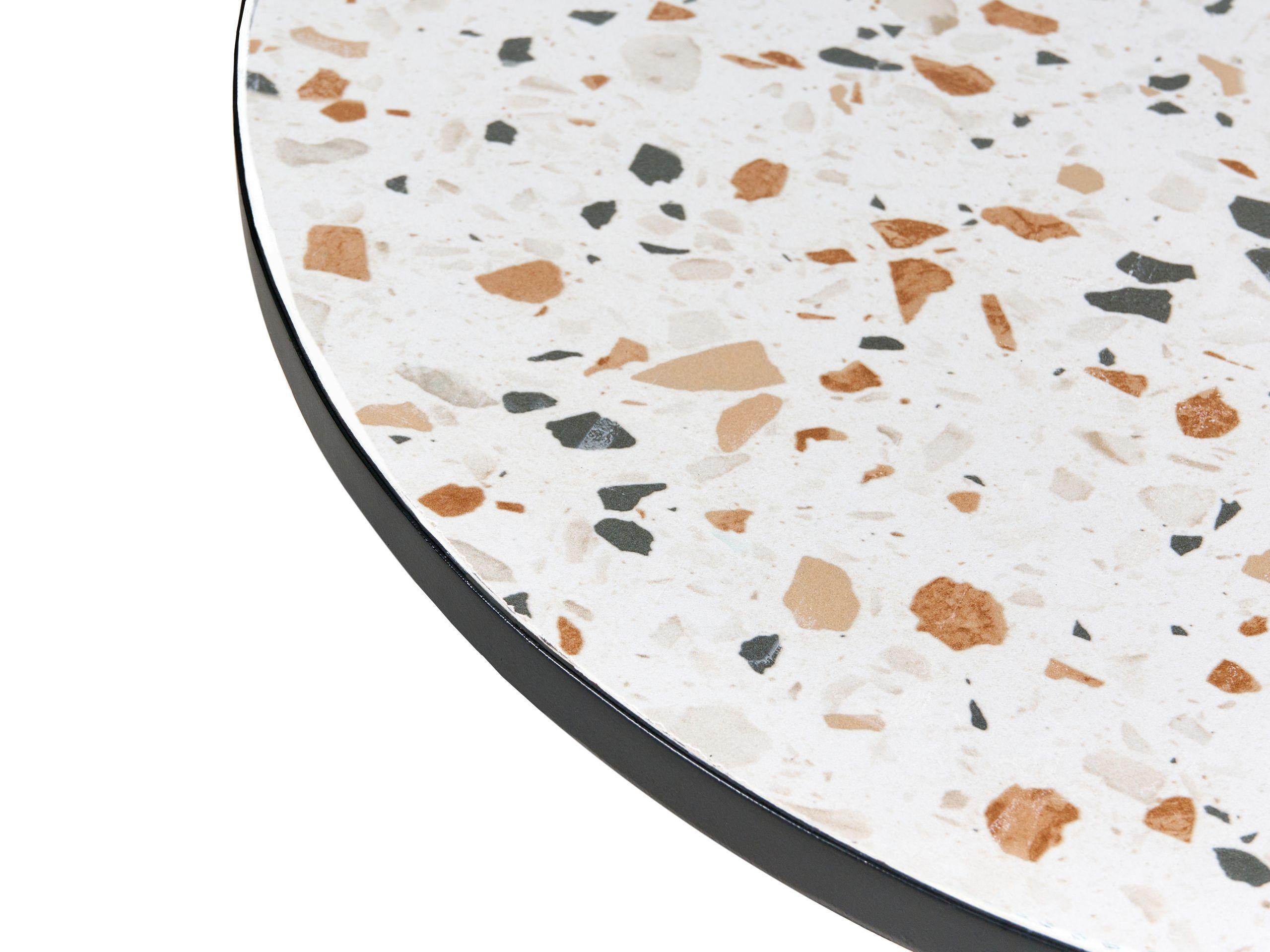 Beliani Table bistrot en Métal Méditerranéen ARTENA  