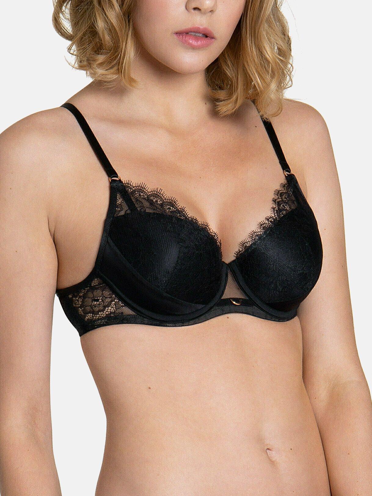 Image of Vorgeformter Bh Black Rose Damen Schwarz B/70