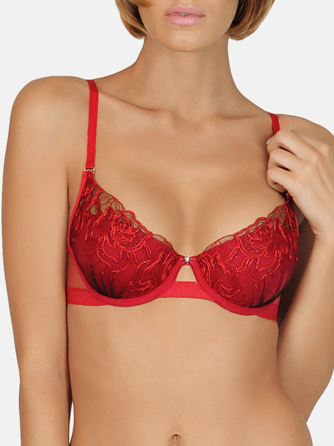 Image of Multi-positions-bh Königin Rose Damen Rot Bunt D/70