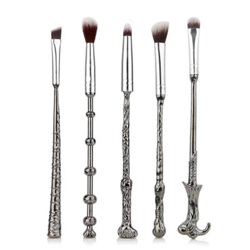 Image of Harry-potter-make-up-pinsel-set, 5 Pinsel – Silber Und Lila Unisex ONE SIZE