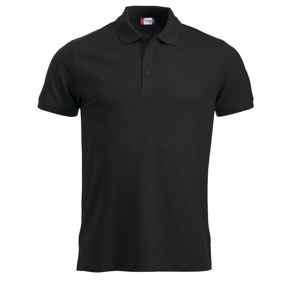 Image of Manhattan Poloshirt Herren Schwarz 5XL