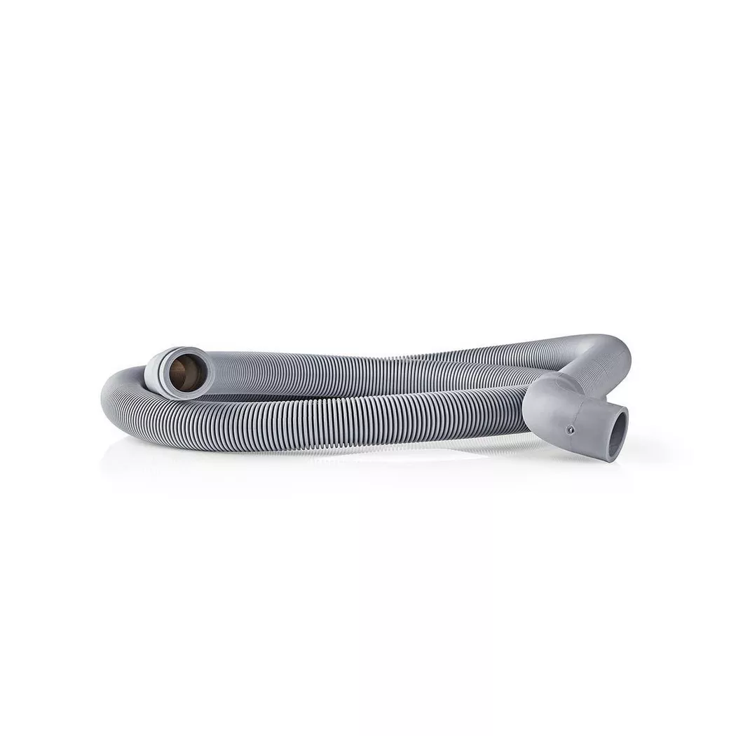 Nedis Outlet Appliance Drain Hose | 22 mm | 19 mm | 0.5 Bar | 60 °C | 2.00 m | Application: Dish / Washing Machine | Grey