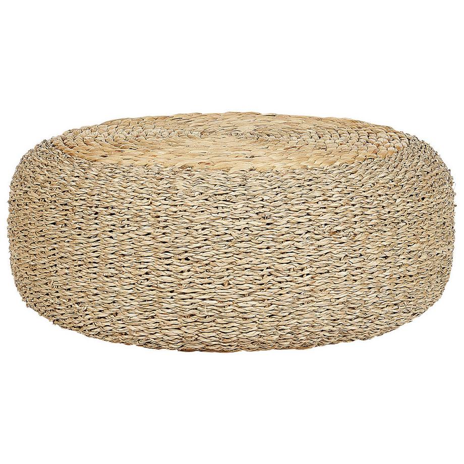 Beliani Pouf aus Wasserhyazinthe Boho BACKAN  