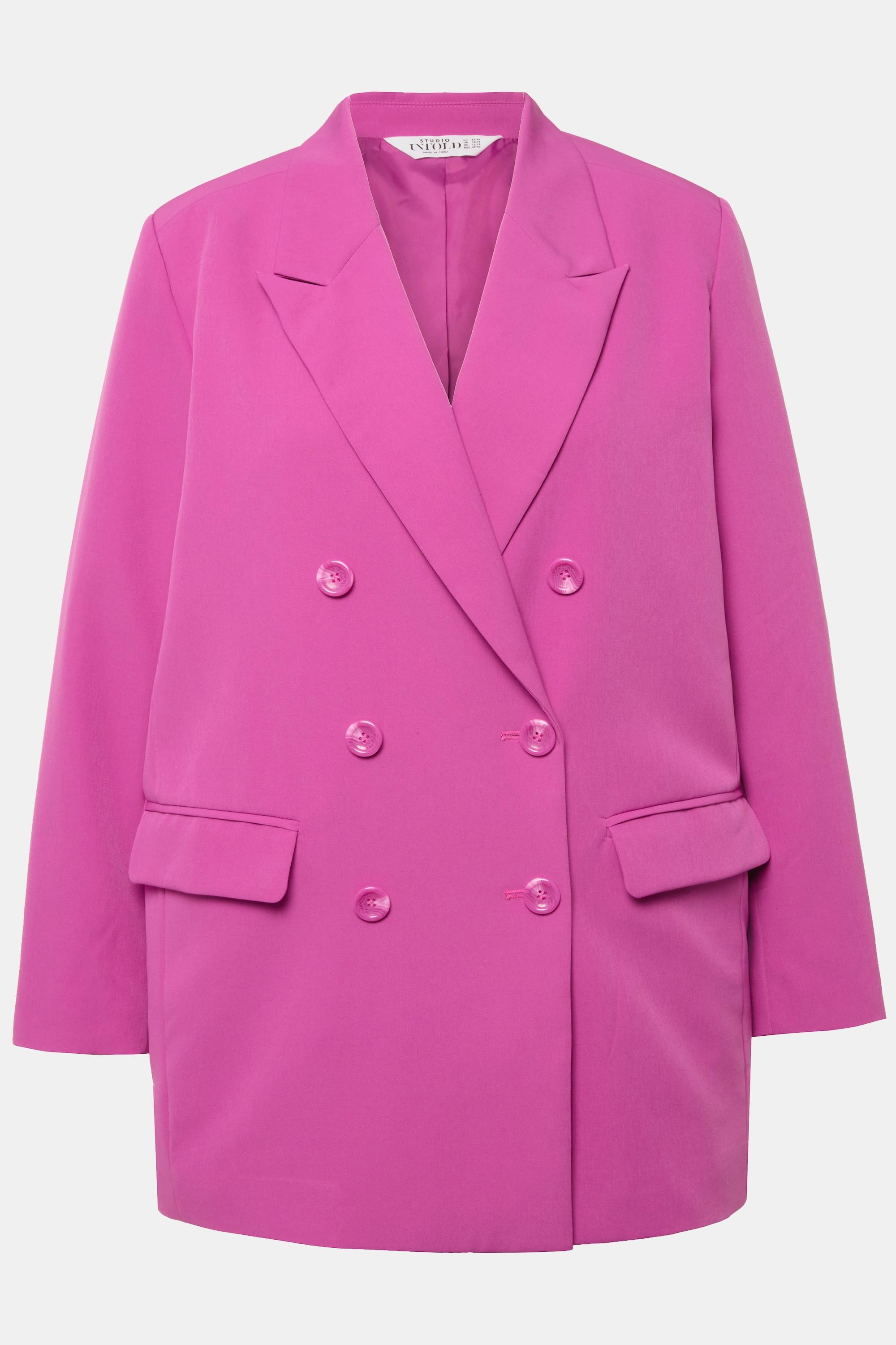 Studio Untold Blazer Coupe Straight Fit double boutonnage revers manches longues  