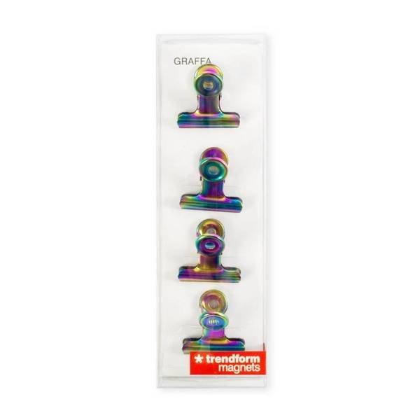 trendform Magnet-Clip GRAFFA 4er Set rainbow  