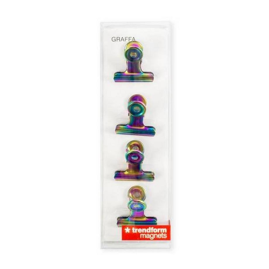 trendform Magnet-Clip GRAFFA 4er Set rainbow  