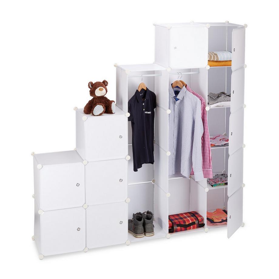 Northix 14-Fächer-Stecksystem-Kleiderschrank  