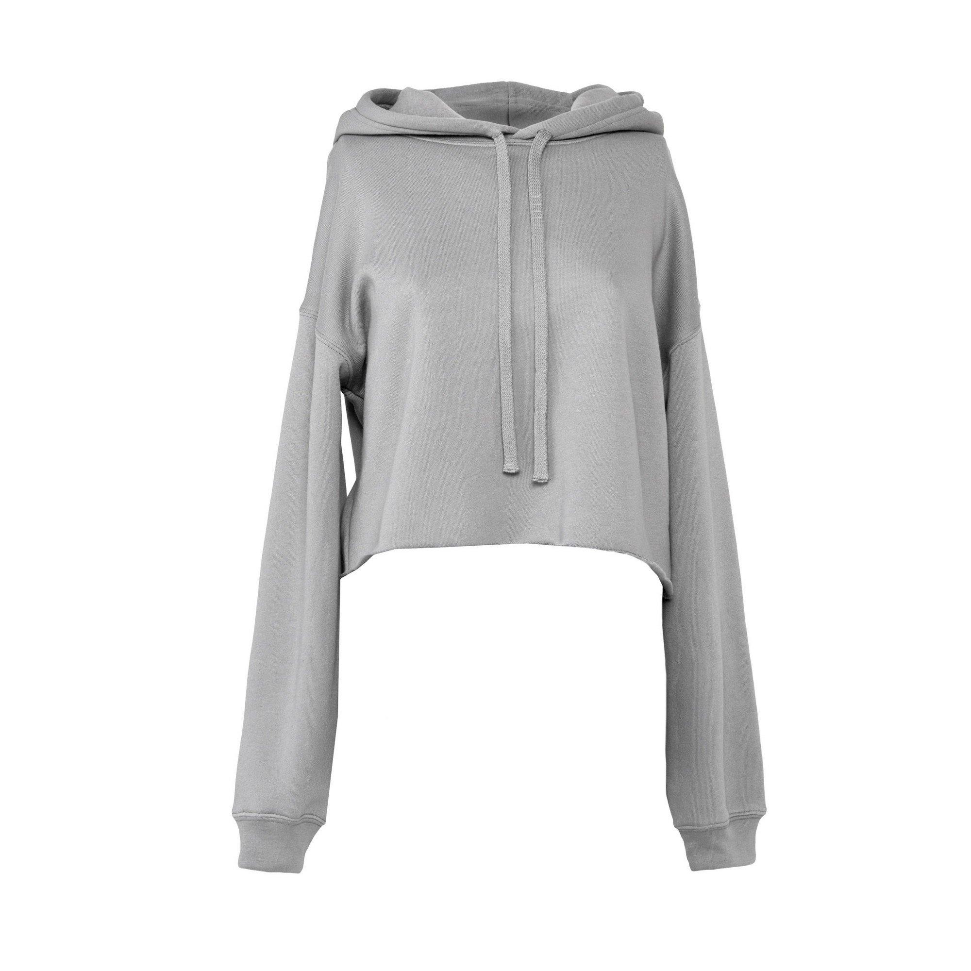 Image of Kurzes Hoodie Damen Taubengrau M