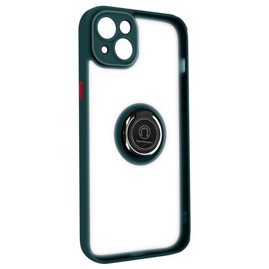 Avizar  Coque iPhone 14 Vert avec Anneau 