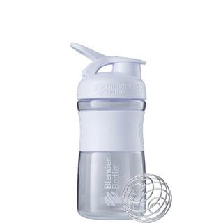 Blender Bottle  20oz / 590ml BlenderBottle SportMixer Flip, White 