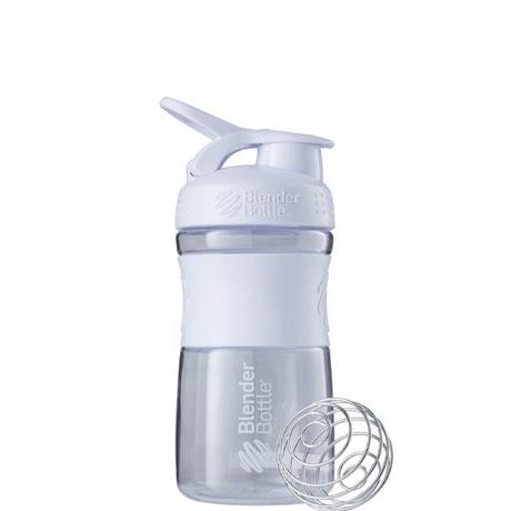 Blender Bottle  20oz / 590ml BlenderBottle SportMixer Flip, White 